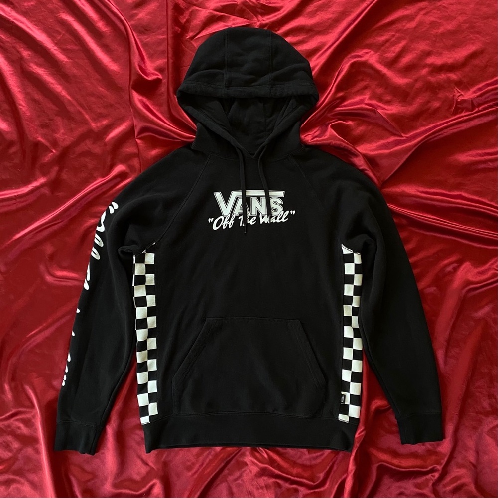 Black and White Contrast Vans Hoodie